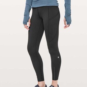 Lululemon Fast & Free 7/8 Tight II *Nulux 25" Black